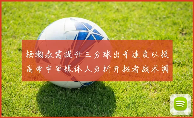 杨瀚森需提升三分球出手速度以提高命中率媒体人分析开拓者战术调整