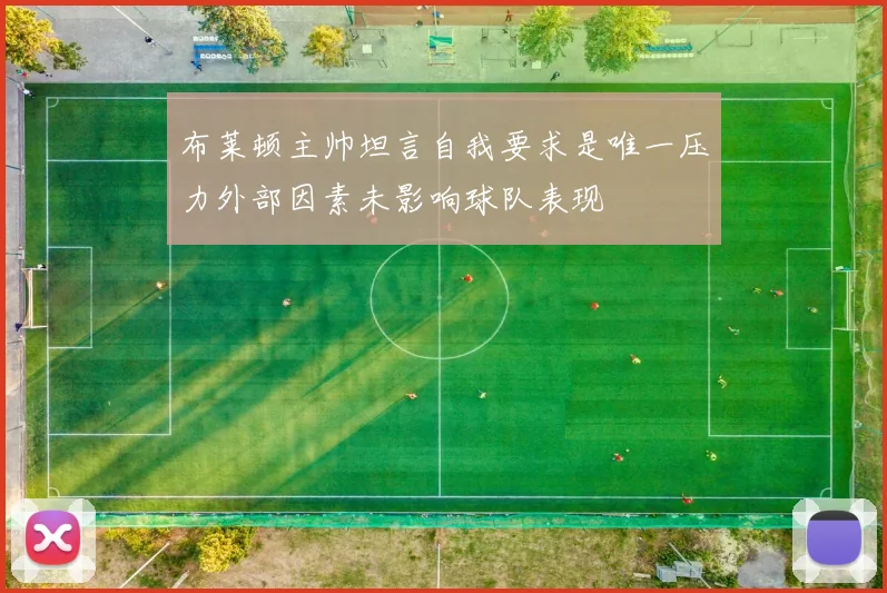 布莱顿主帅坦言自我要求是唯一压力外部因素未影响球队表现